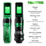 Dragonhawk Fold Pro Yılan Yılı Özel Seri Kablosuz Profesyonel Tattoo Makinesi Kalemi Seti - Görsel 5