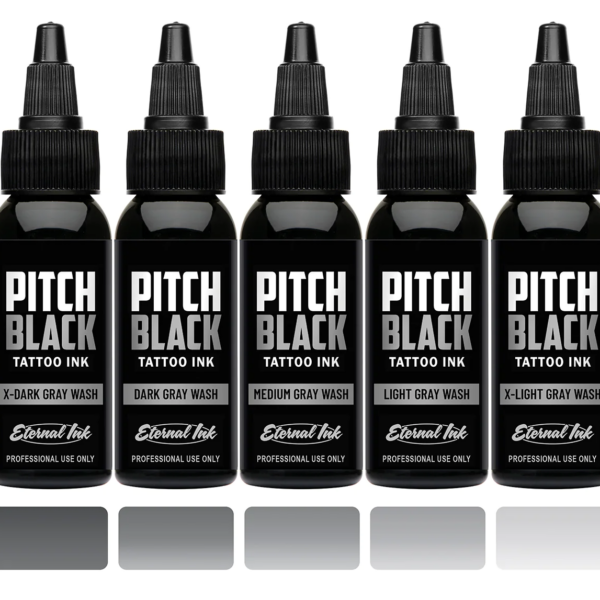 Eternal Pitch Black Grey Wash Set (5x30ml)