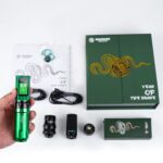 Dragonhawk Fold Pro Yılan Yılı Özel Seri Kablosuz Profesyonel Tattoo Makinesi Kalemi Seti - Görsel 4