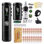 Dragonhawk A1 Pro Dövme Makinesi Kalemi Başlangıç Seti (2 Batarya)