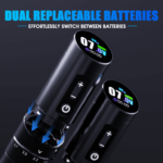 Mast Flip 3 Kablosuz Tattoo Makinesi Kalemi Gelişmiş Set (2 Bataryalı Versiyon) - Görsel 3