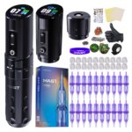 Mast Flip 3 Kablosuz Tattoo Makinesi Kalemi Gelişmiş Set (2 Bataryalı Versiyon) - Görsel 2