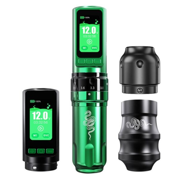 Dragonhawk Fold Pro Yılan Yılı Özel Seri Kablosuz Profesyonel Tattoo Makinesi Kalemi Seti