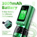 Dragonhawk Fold Pro Yılan Yılı Özel Seri Kablosuz Profesyonel Tattoo Makinesi Kalemi Seti - Görsel 3