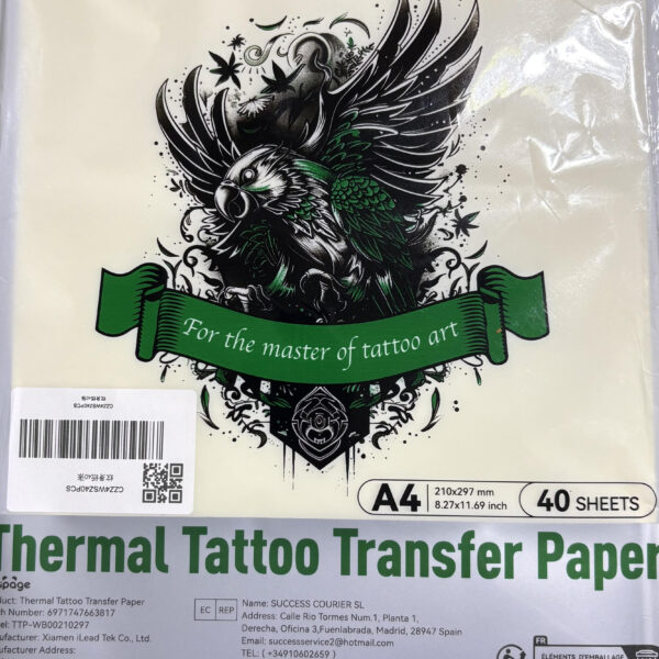 Peripage 4 Katlı Termal Kâğıt – Dövme İçin (40 Adet Paket)